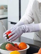 LANON wahoo Skin-Friendly Dishwashing Cleaning Gloves, Reusable Unlined Dish - Image 2