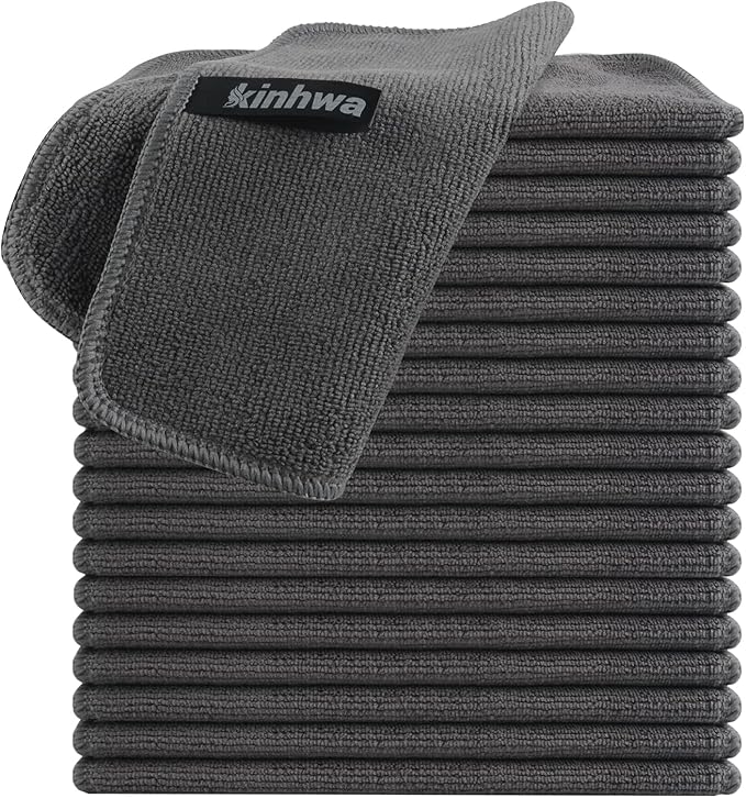 KinHwa Kitchen Washcloths for Dishes Absorbent Microfiber Dish Cloths Quick Dry by KinHwa