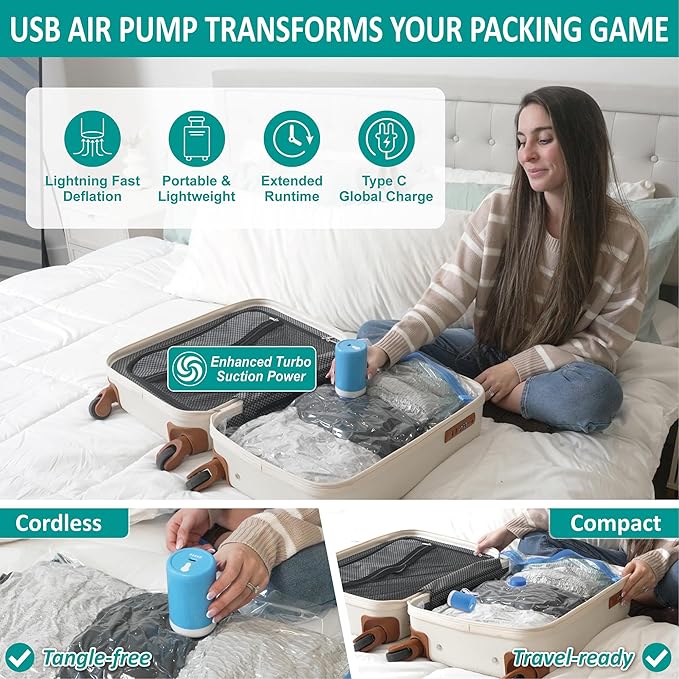 Cozy Essential Travel Vacuum Storage Bags - Image 3