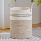 VIPOSCO Large Laundry Hamper, Tall Woven Rope Storage Basket by VIPOSCO