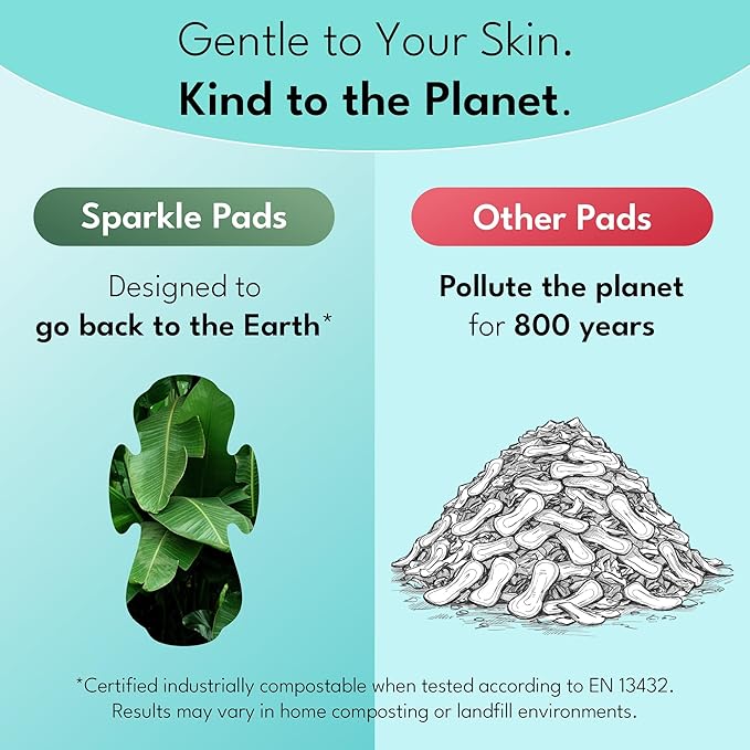 Sparkle Sanitary Pads for Women, Plant-Based Maxi Pads - Image 6
