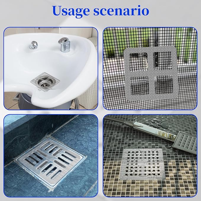 100 PCS 4 Inch Disposable Shower Drain Hair Catcher - Image 6