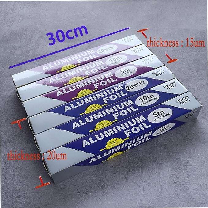 5-Pack Heavy Duty Grilling Aluminum Foil ， Baking Foil Paper, Sheets - Image 7