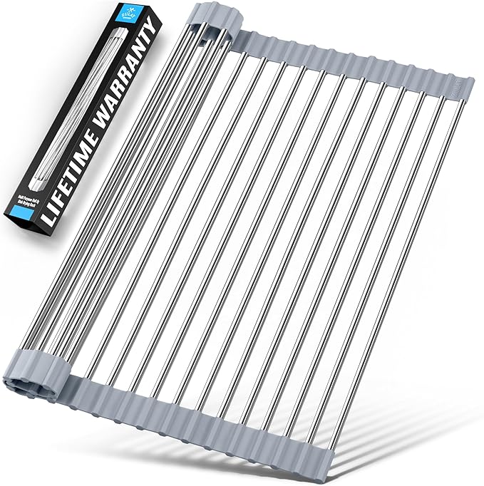 Zulay Kitchen 17.5” x 12” Roll Up Dish Drying Rack by ZulayKitchen