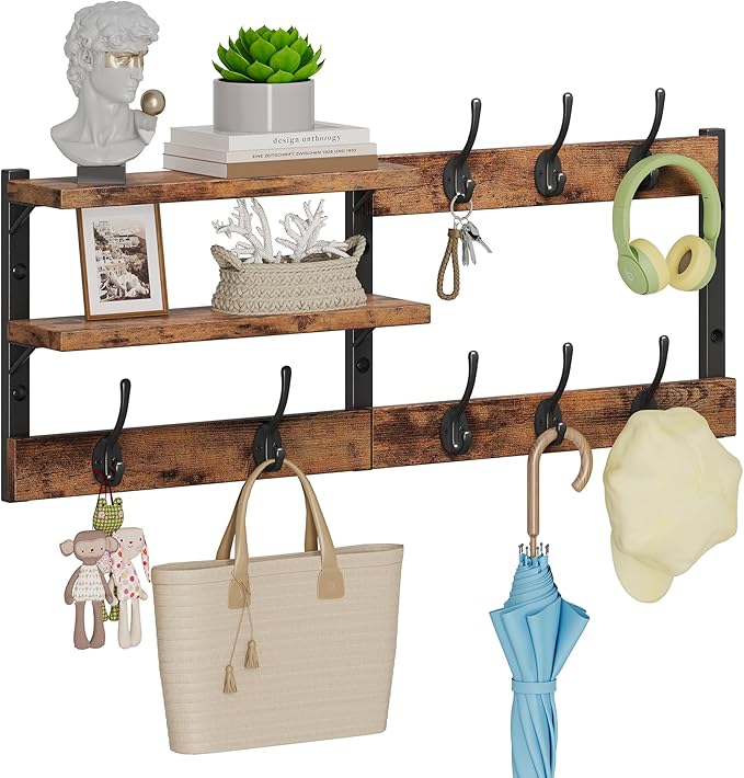 Homeiju 28.7" Coat Rack Wall Mount by Homeiju