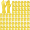 Rubber Reusable Gloves Long Household Dishwashing Gloves Kitchen Cleaning by Gandeer