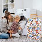 Odonata Slim Laundry Hamper Handles Collapsible Laundry Basket Thin Dirty - Image 5