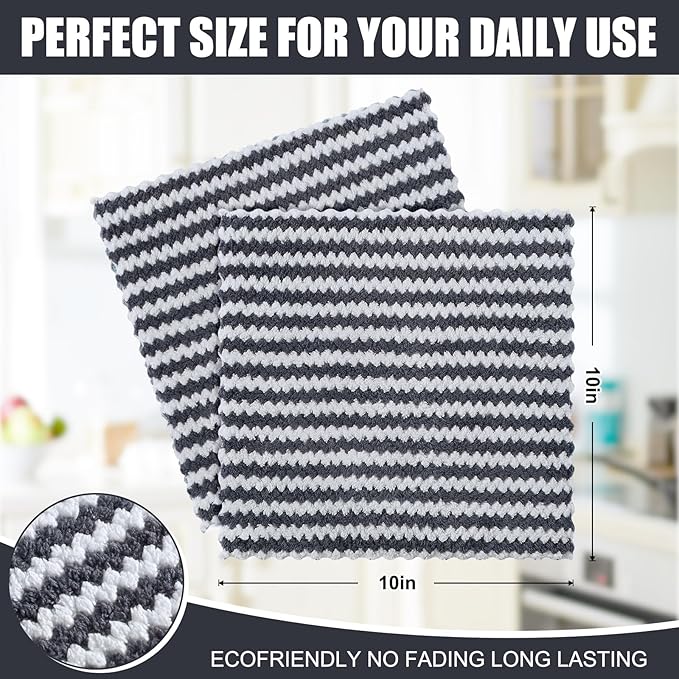 Homaxy 18 Pack Kitchen Dish Cloths, Ultra Soft and Absorbent Dish Towels - Image 5