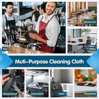 FIXSMITH Black Microfiber Cleaning Cloth -Pack of 50, Highly Absorbent Cleaning - Image 6