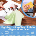 Frienda 12 Pack Large Microfiber Glass Cleaning Cloths 12 x 12 Inch Oversized - Image 4