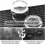 ZLR Silicone Dish Drying Mat 12" x 12" Square - Image 2