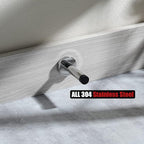 JQK Door Stopper Chrome, 304 Stainless Steel Thicken 1mm Sound Dampening Door - Image 5
