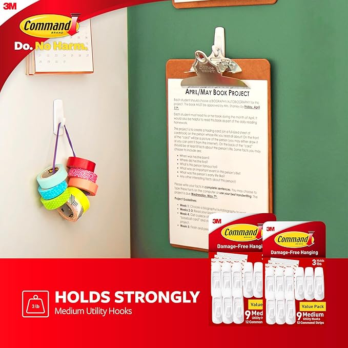 Command Medium Utility Wall Hooks - Image 6