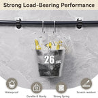 ANDGOO 10 Pack No Drill Curtain Rod Brackets, Renter Friendly Self Adhesive - Image 3