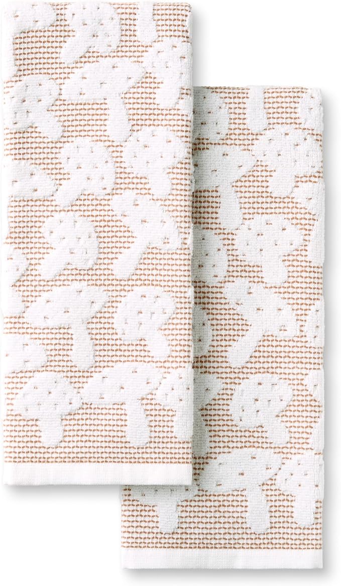 Martha Stewart Woodland Harvest Jacquard Mushrooms Kitchen Towel 2-Pack Set by MarthaStewart