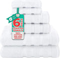 American Soft Linen Luxury 6 Piece Towel Set, 2 Bath Towels 2 Hand Towel 2 by AmericanSoftLinen