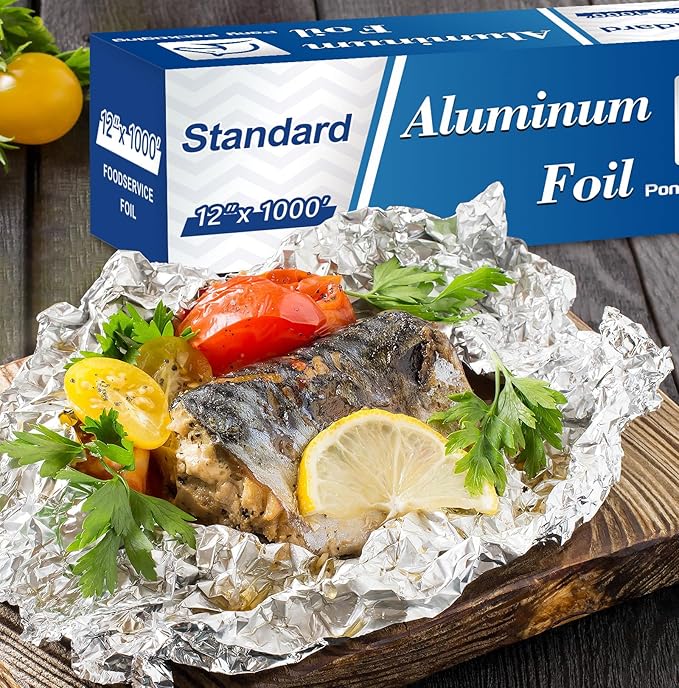 Aluminum Foil Standard 12 inch Wide, 1000 FT Food Safe Foil Wrap - Image 5