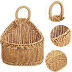 Woven Hanging Storage Basket for Kitchen 9.64X7.48X3.93In Rattan Wall Basket - Image 4