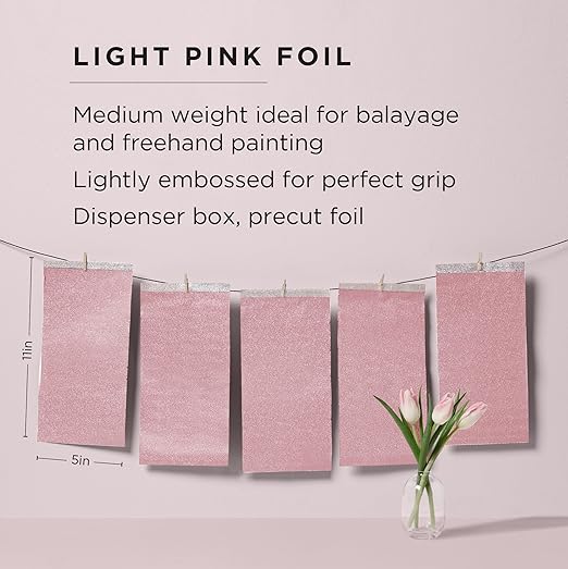 Fromm Pop Up Hair Foils, Light Pink Foils, Cosmetology Supplies, Hairstylist - Image 2