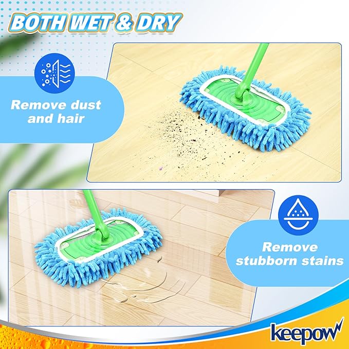 KEEPOW Reusable Microfiber Mop Pads Compatible - Image 6