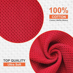 Kitinjoy 100% Cotton Kitchen Dish Cloths, 6 Pack Waffle Weave Ultra Soft - Image 2