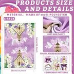 Breling Set of 6 Happy Easter Kitchen Towels Religious Dish Towel Bathroom - Image 2