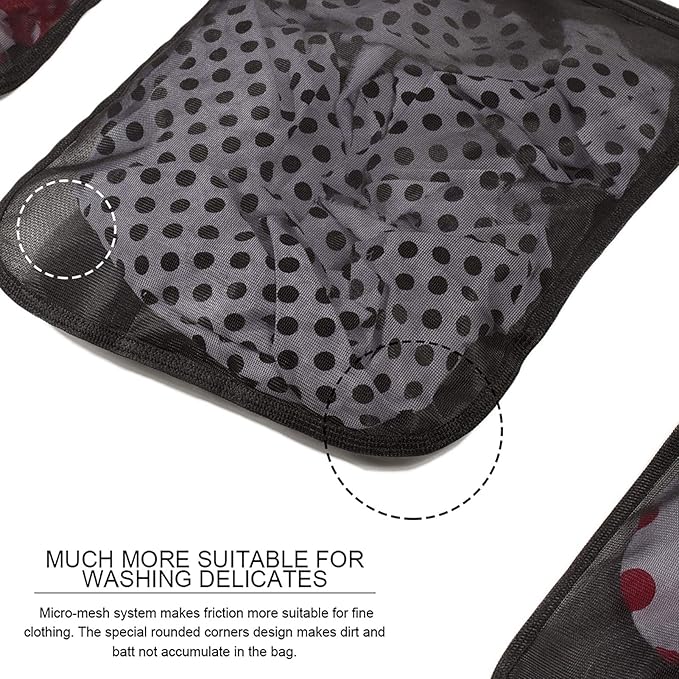 TENRAI Delicates Laundry Bags, Bra Fine Mesh Wash Bag - Image 5