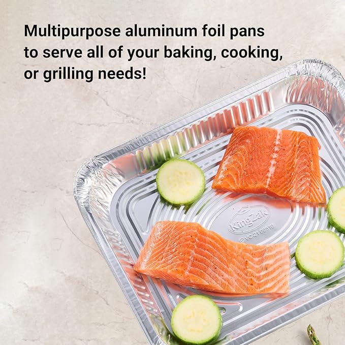 Aluminum Pans Half Size, Extra Heavy Duty Disposable Foil Pans - Image 4