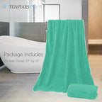 TENSTARS Silk Hemming Bath Towels - Image 2