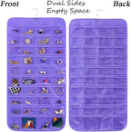 Bloss Hanging Jewelry Organizer, 80 Pockets Dual Sides Wall Jewelry Organizer - Image 4