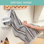SALAS Kitchen Dish Towels for Drying Dishes, Large Cotton Kitchen Cloths Hand - Image 6