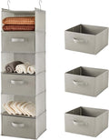 MAX Houser 6 Tier Shelf Hanging Closet Organizer, Closet Hanging Shelf by MAXHouser