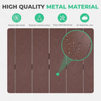 JEAREY Patio Dining Table, Outdoor Dining Table All-Weather for Garden, Backyard, Lawn, Coffee - Image 2