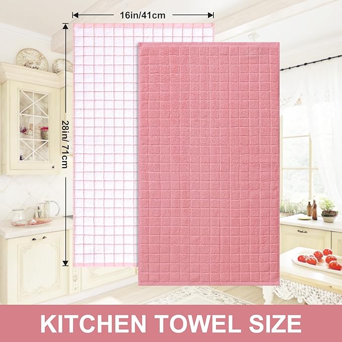 Homaxy Premium Cotton Kitchen Towels 16"x 28", Large Natural Ring Spun 390 GSM - Image 5
