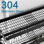 Over The Sink Dish Drying Rack, 3 Tier Adjustable Length Full Stainless Steel - Image 4