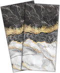HAISUKA Black and Gold Kitchen Towels by HAISUKA