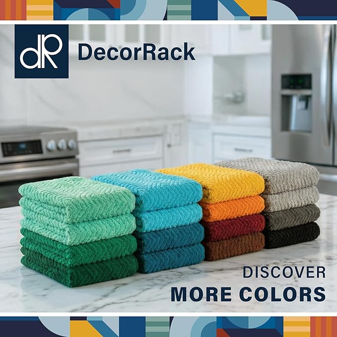 DecorRack 100% Cotton Kitchen Towels - Image 8
