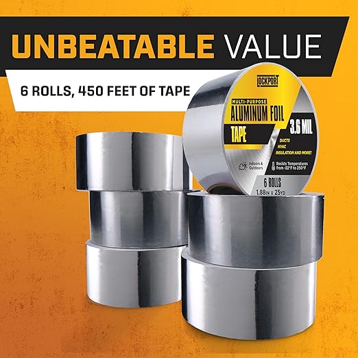 Lockport Aluminum Foil Tape 2" x450 ft - Image 7