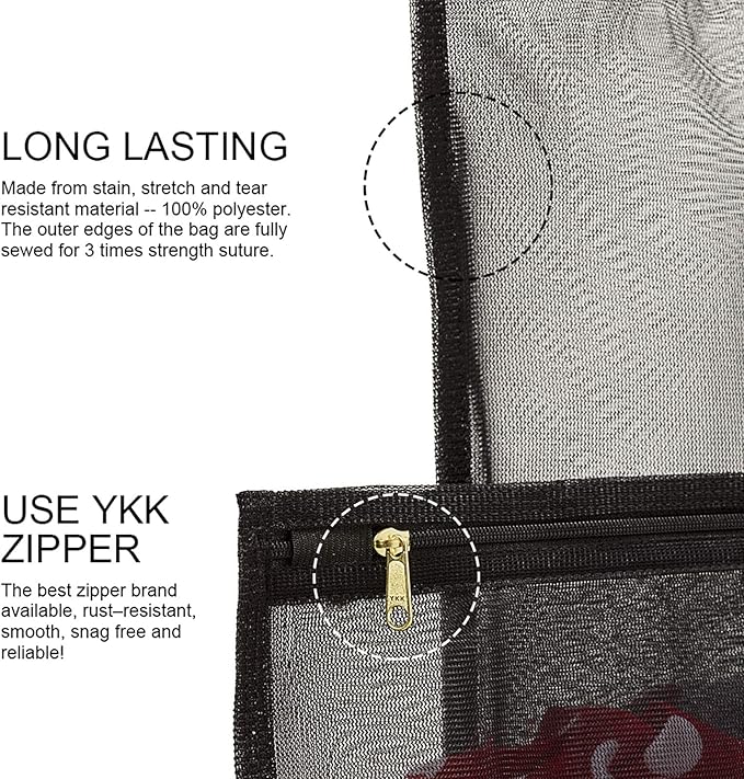 TENRAI Delicates Laundry Bags, Bra Fine Mesh Wash Bag - Image 3