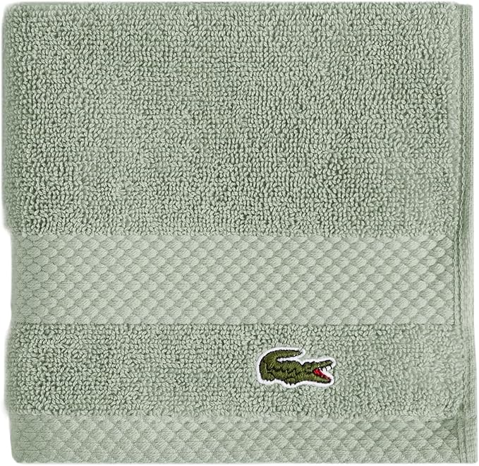 Lacoste Heritage 100% Supima Cotton Wash Cloth, Premium Super Soft Bath Towel by LACOSTE