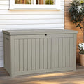 YITAHOME 230 Gallon Outdoor Storage Deck Box, Weather-Resistant Resin, Versatile for Patio Furnishings, Outdoor Cushions, Garden Tools, and Sports/Pool Gear, Taupe by YITAHOME