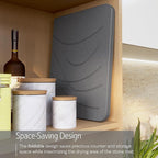 Large Stone Drying Mat with Bamboo Rack | 23.6” x 15.4” Diatomaceous Earth - Image 2
