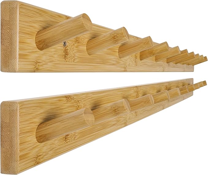 WEBI Coat Rack Wall Mounted, 10 Hooks, Peg Rail Hat Hooks by WEBI