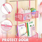 Over The Door Hooks Organizer, Coat Rack Over The Door Storage Hanger Towel Rack - Image 4