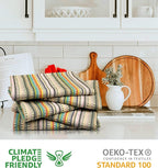 Urban Villa Kitchen Towels Beige Stripes Dish Towels - Image 3