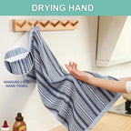 Kitchen Dish Towels for Drying Dishes, Large Cotton Kitchen Towels, Stripped - Image 4