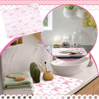 2 Pcs Large Coquette Pink Bow Dish Drying Mat Large - Image 5