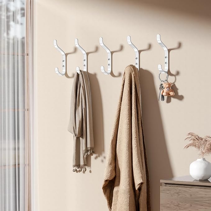 White Coat Hook for Hanging - Image 7