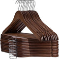 Wooden Hangers - 30 Pack - Clothes Hanger by Uinicor