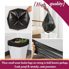 4 Gallon 180pcs Small Black Trash Bags Strong Garbage Bags, Bathroom Trash Can - Image 4